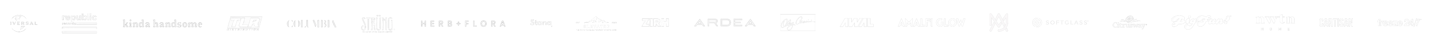 Logos of RCKSTR client and partner brands