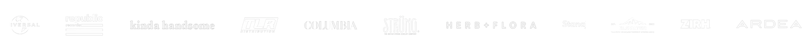 Logos of RCKSTR client and partner brands