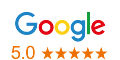 Google, rated 5.0 stars