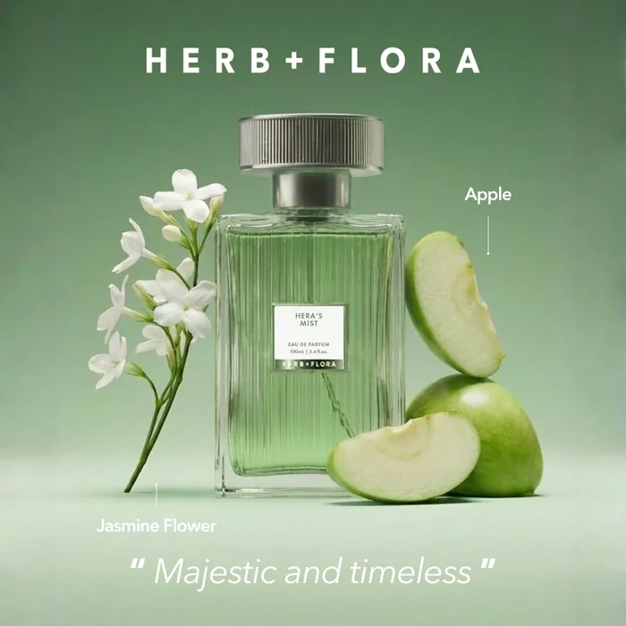 Herb + Flora “Hera's Mist” fragrance ad
